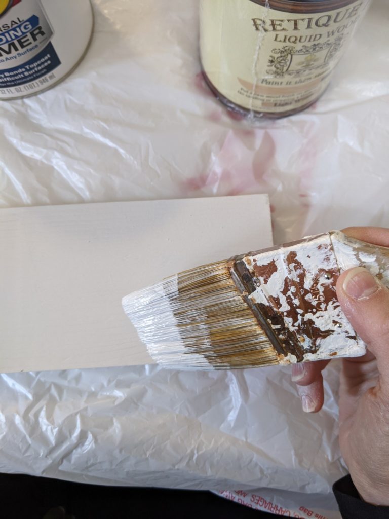 Painting boards wtih chalk paint