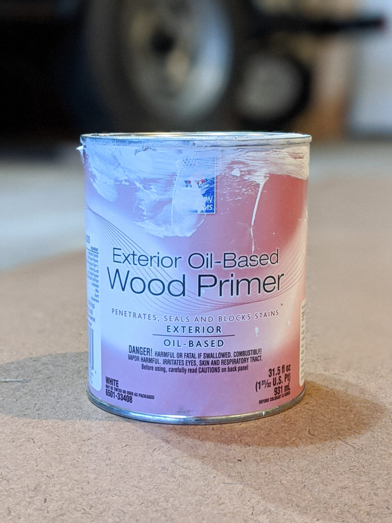 Sherwin-Williams Exterior Oil-Based Wood Primer for Outdoor Chairs