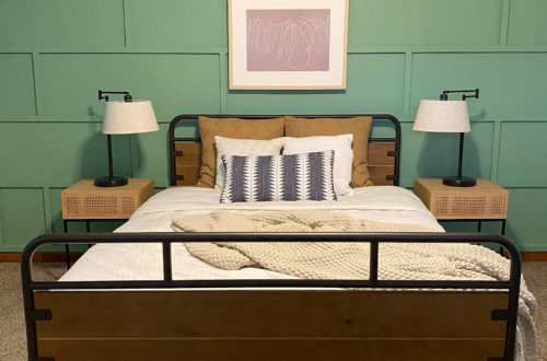 Zinus Platform Bed in Guest Bedroom