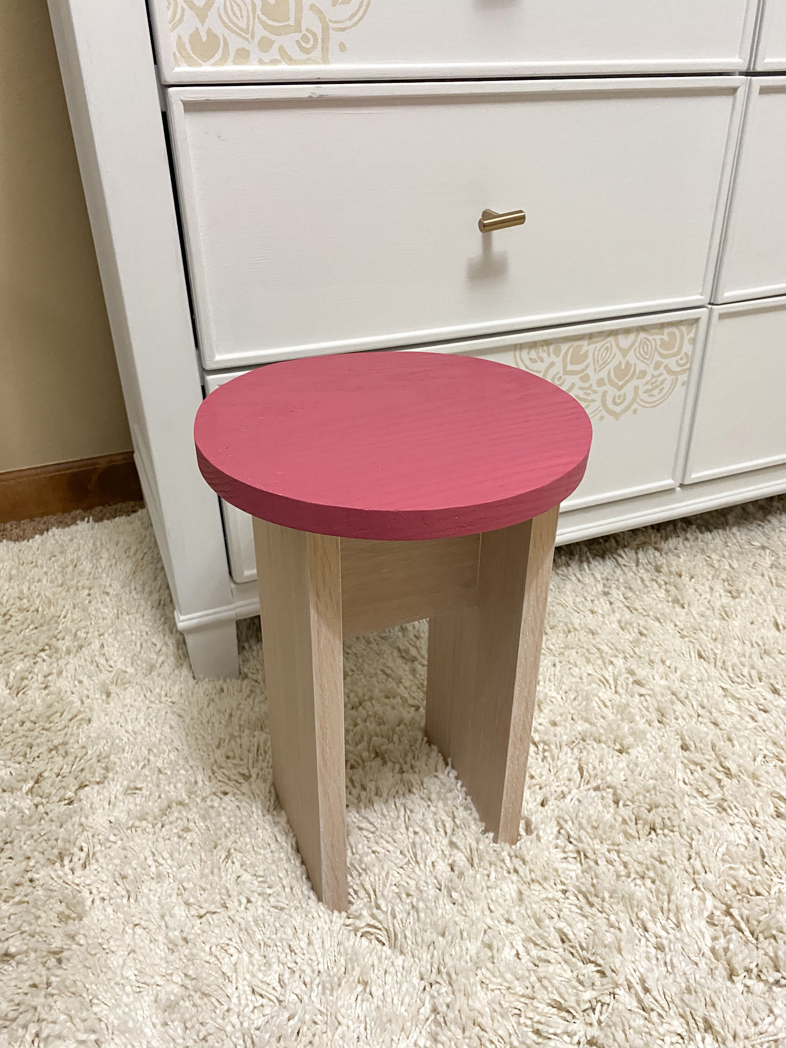 How to Make a Modern Wood Stool The Handcrafted Haven