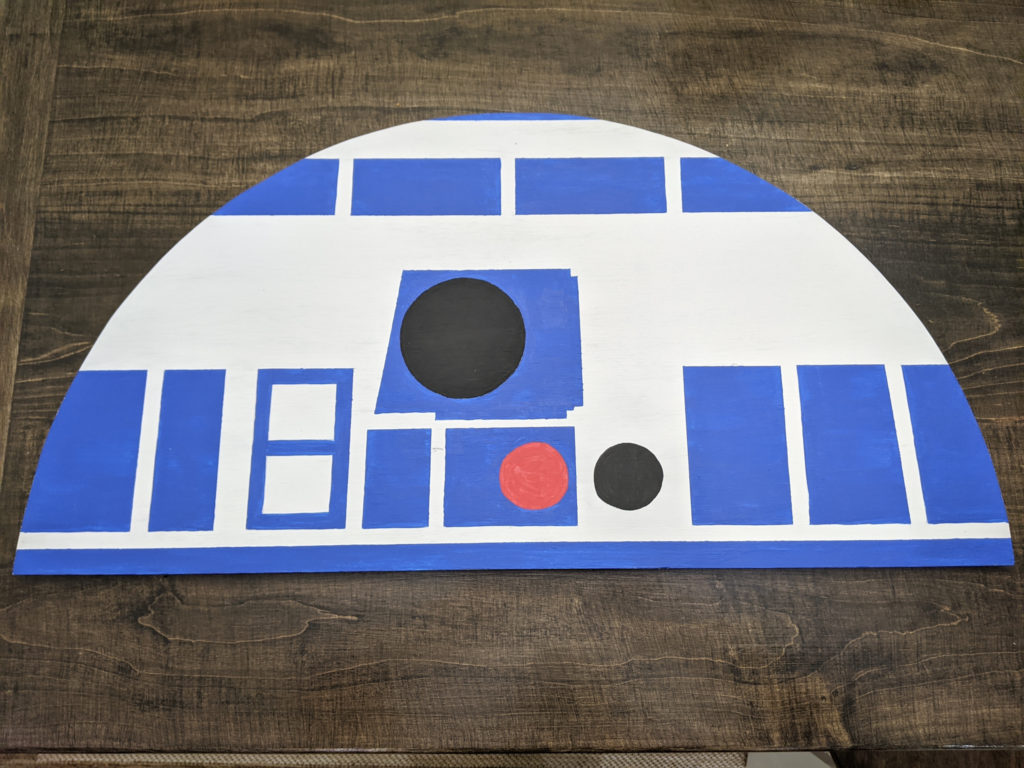 R2-D2's Plywood Head for the Dresser