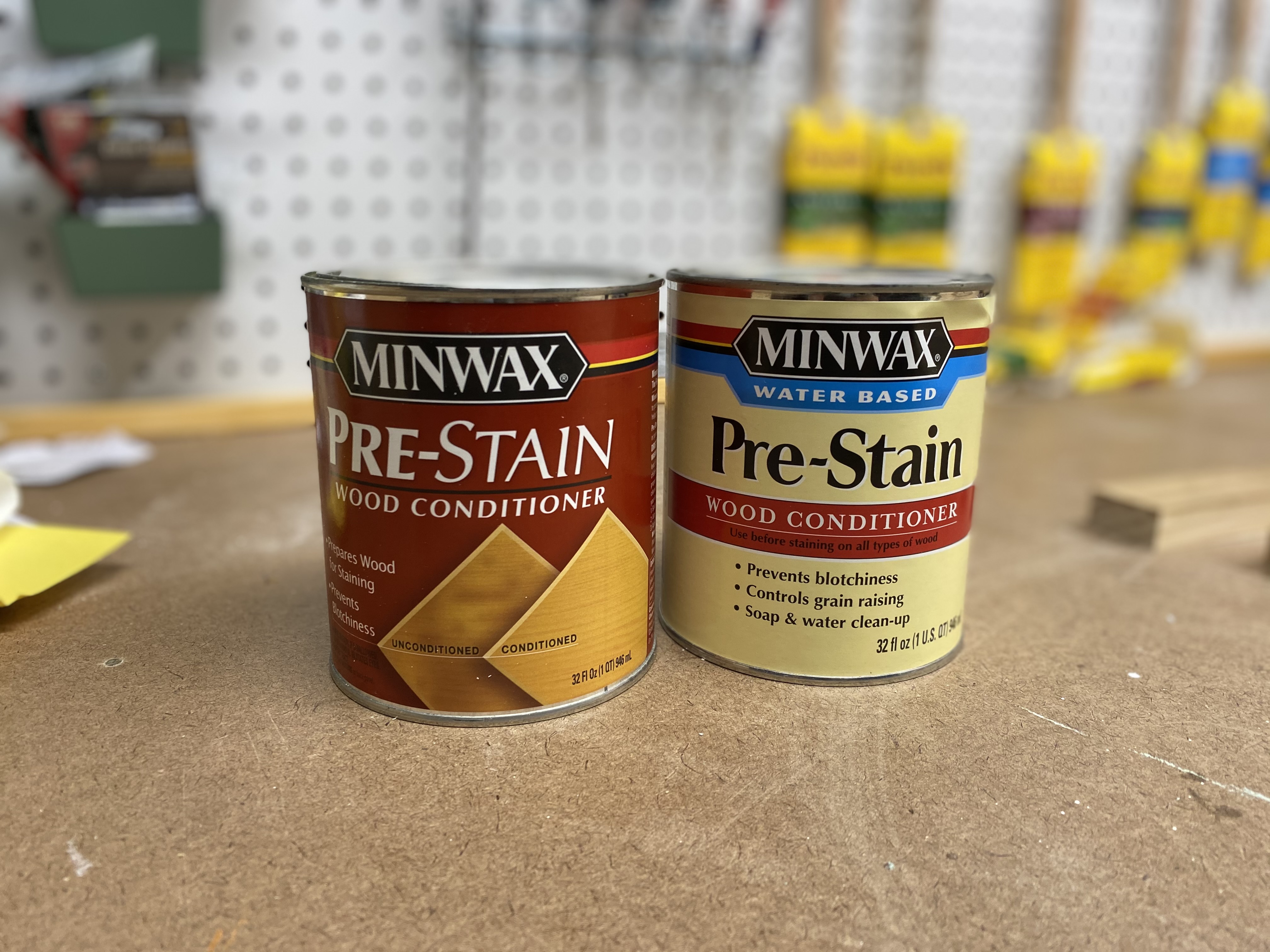 Pre-stain wood conditioner in oil based and water based