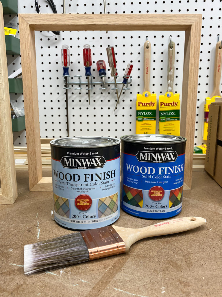 Minwax Color Stain in Gentle Olive and Pure White