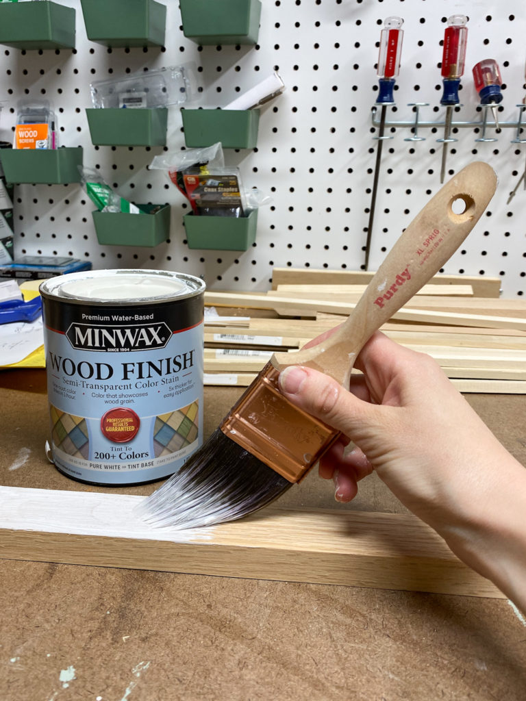 Applying Minwax Color Stain in Semi-Transparent Pure White