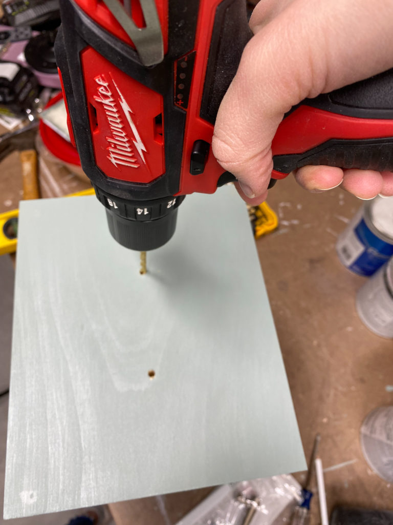 Drilling holes in wood boxes to add drawer pulls