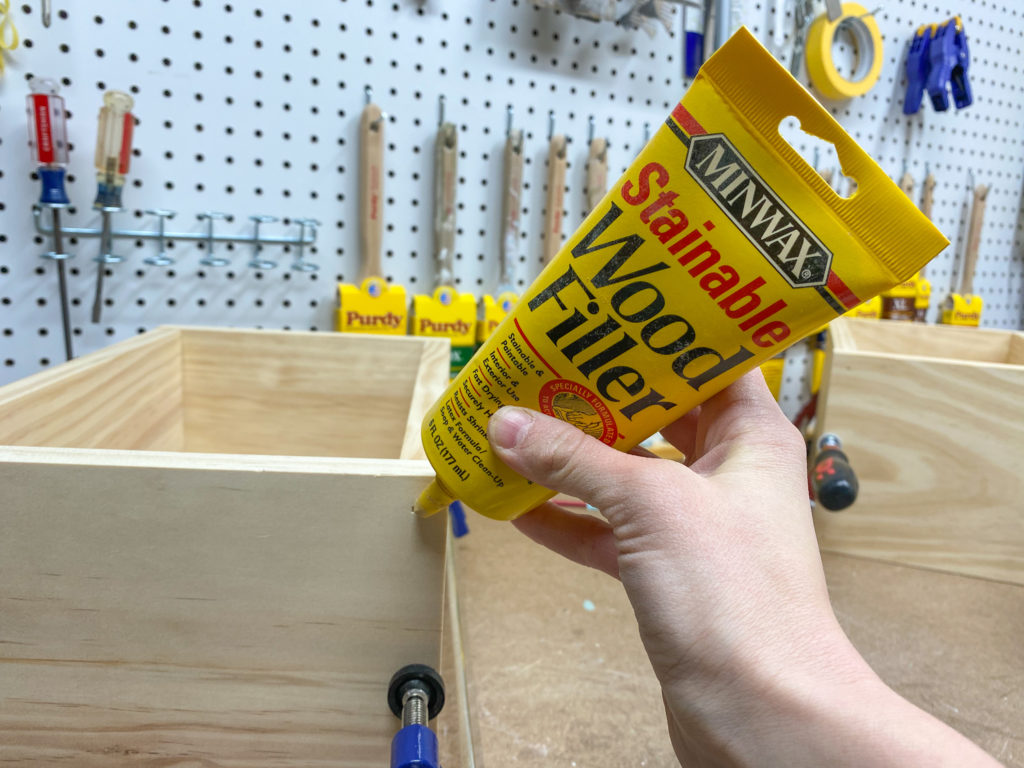 Filling Nail Holes on Wood Boxes with Wood Filler