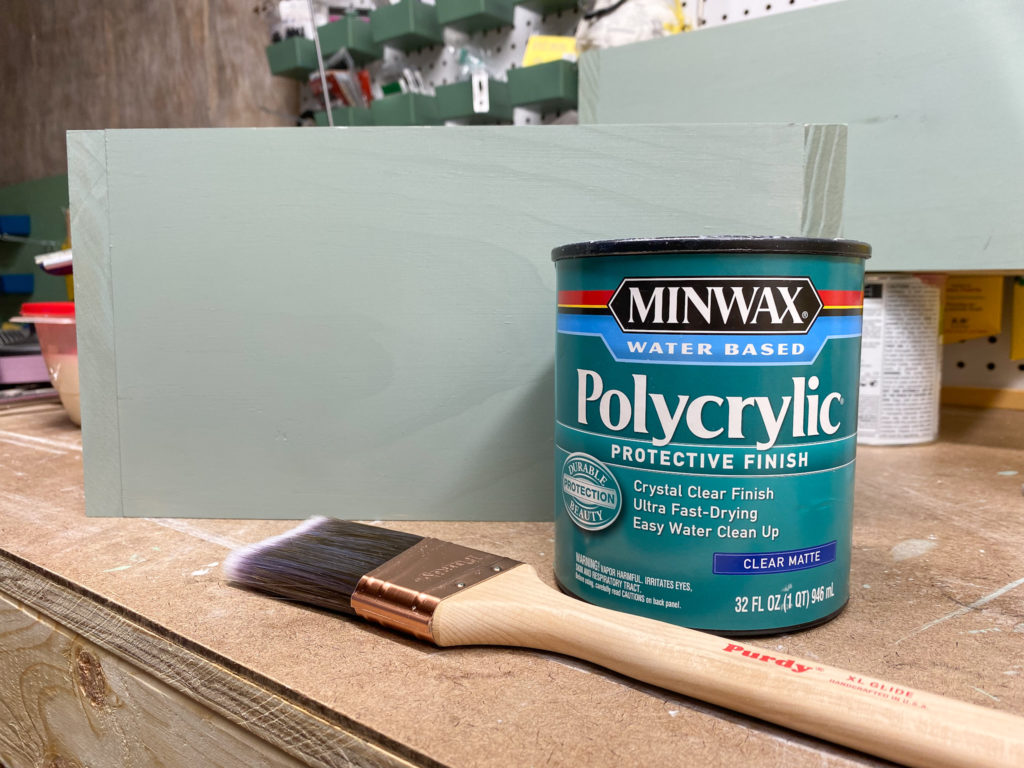 Applying Minwax Polycrylic to Wood Boxes to Protect them