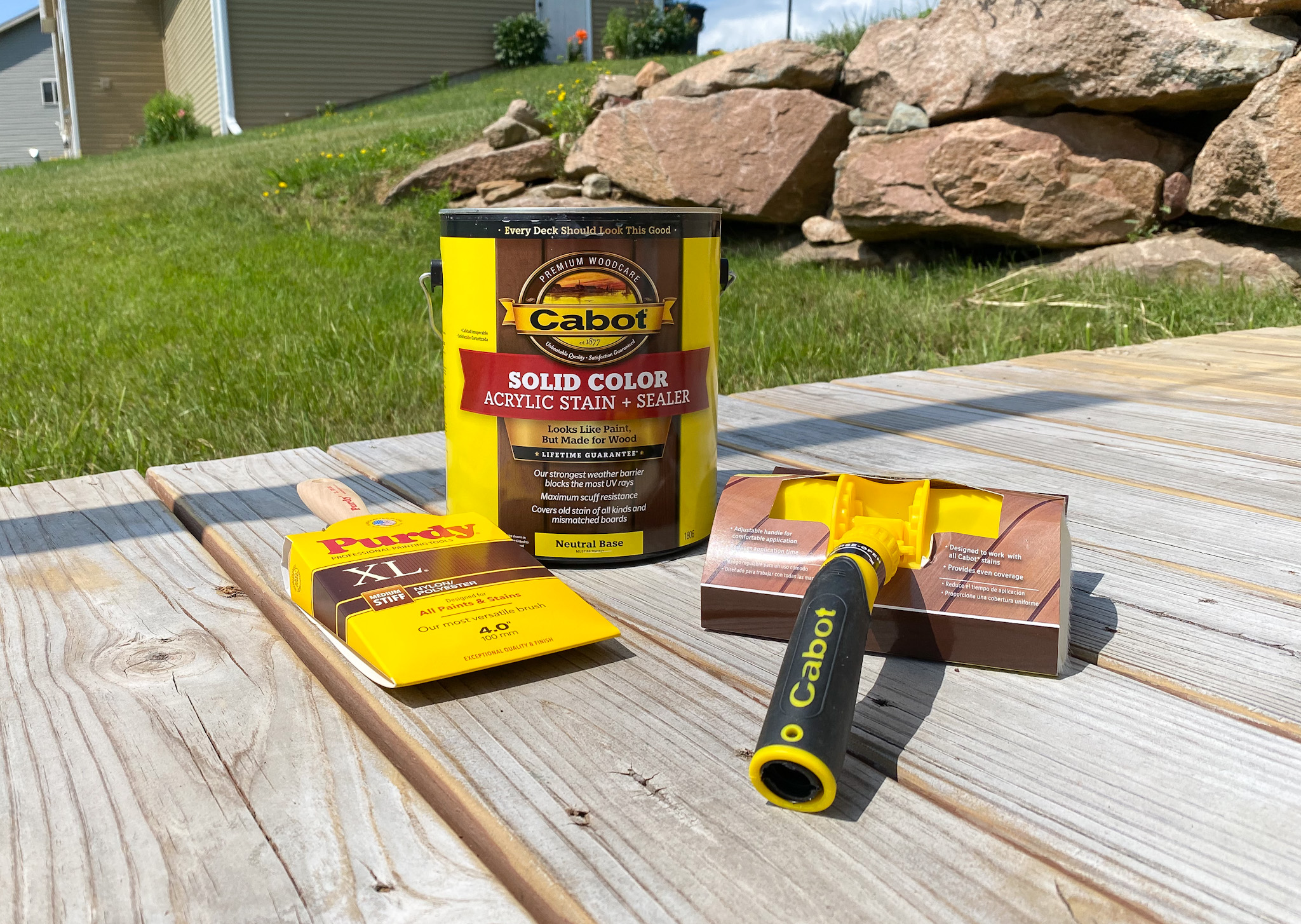 What stain should I use on my deck? And more deck staining tips here! The Handcrafted Haven