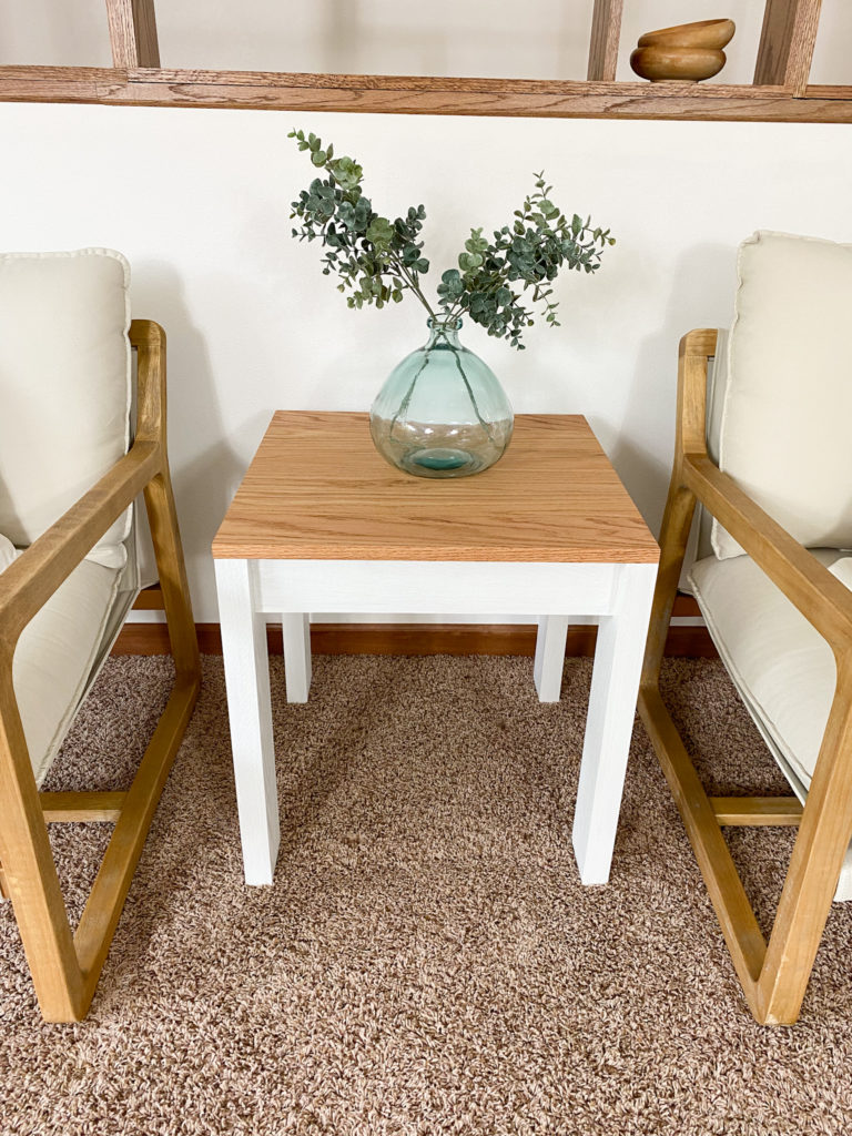 Easy Stained Wood End Table
