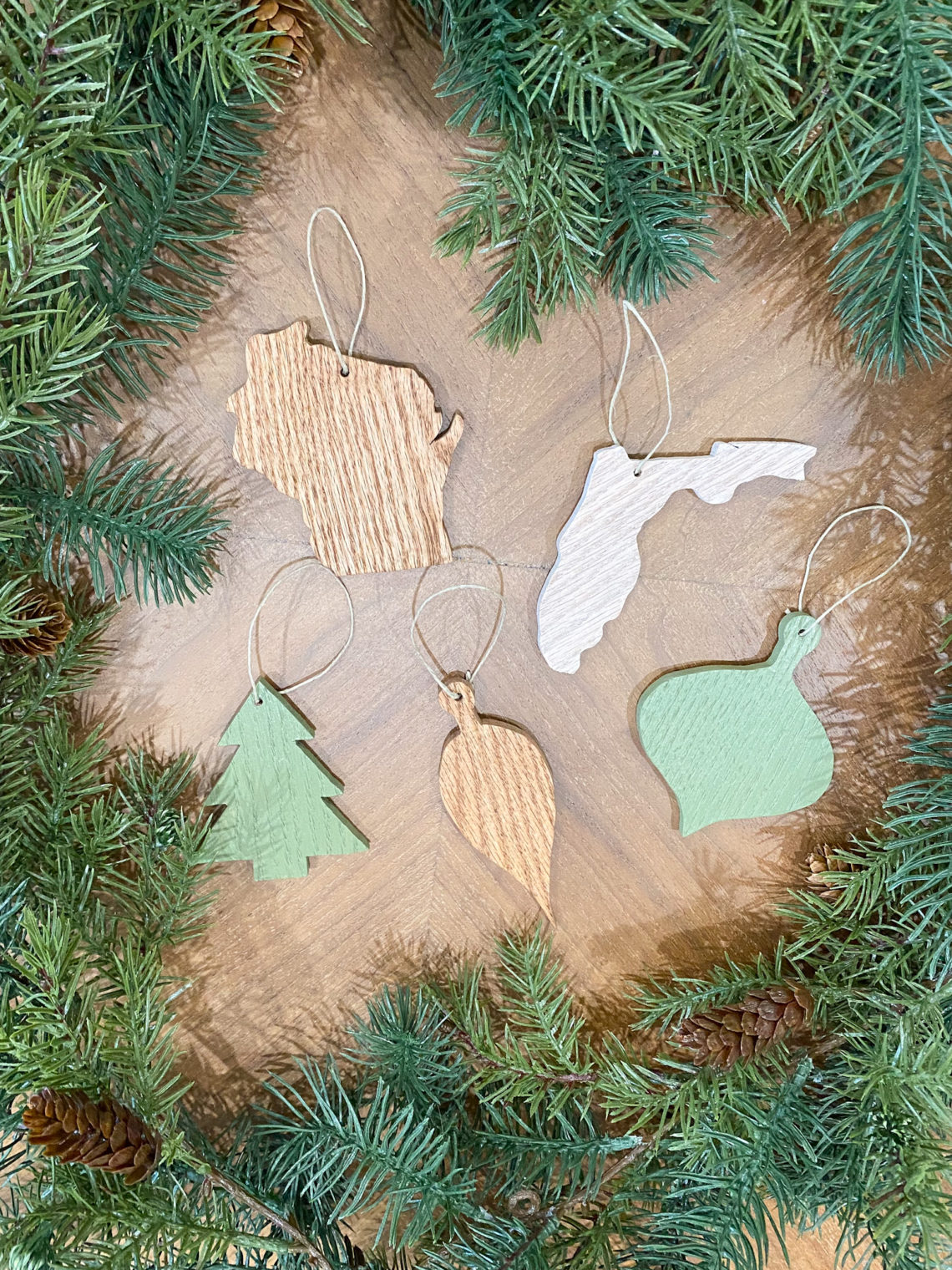 Easy DIY Wood Christmas Ornaments